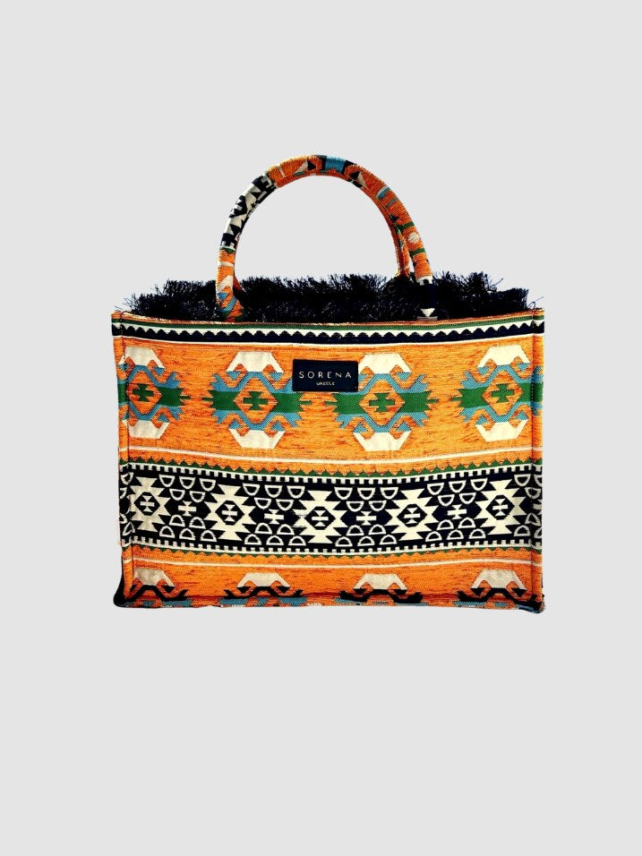 Knossos Orange Tote Bag