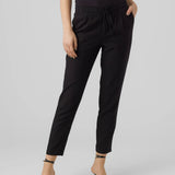 Women's casual black trousers perfect for work, travel, and everyday wear.