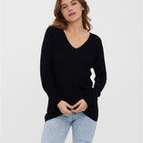 Women's casual knit sweater offering modern style, comfort, and year-round versatility.