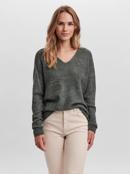 Crewlefile V-Neck Blouse