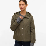 Luxe casual parka jacket with functional pockets and contemporary city-ready styling.