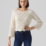 Women’s lightweight bohemian sweater with soft textured knit and elevated casual everyday styling.