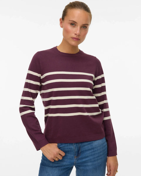 Women’s lightweight stripe knit with clean-girl styling and Parisian vibe