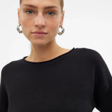 Women’s modern neutral sweater with lightweight knit fabric and effortless off-duty chic styling.