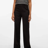 Fashion-editor tailored pants with relaxed fit and elevated monochrome styling