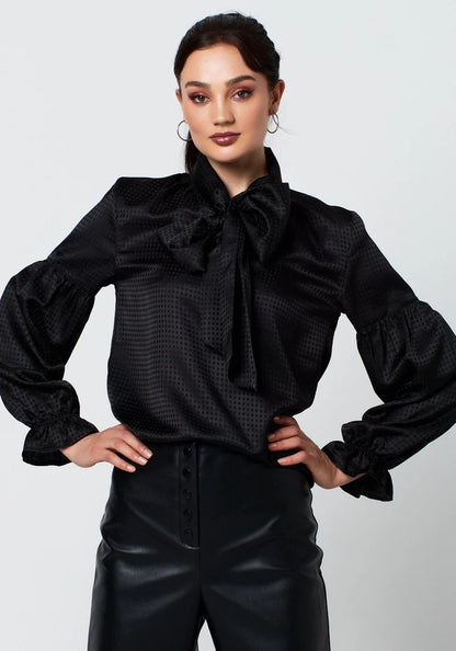 Zara Bow Tie Blouse