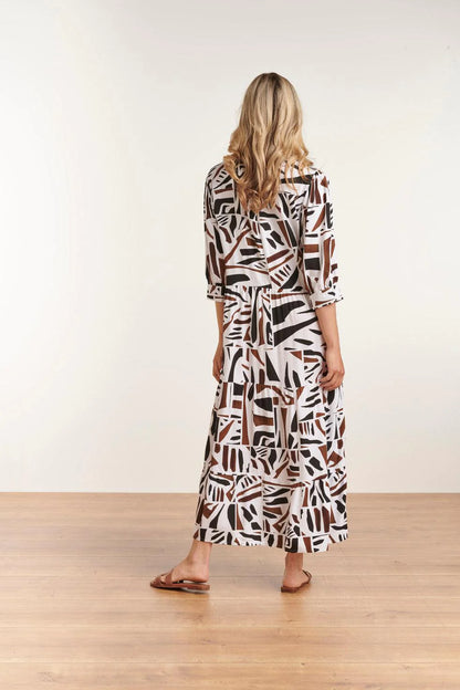 Black and White Print Dress